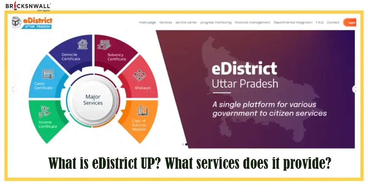 What is eDistrict UP? What services does it provide?