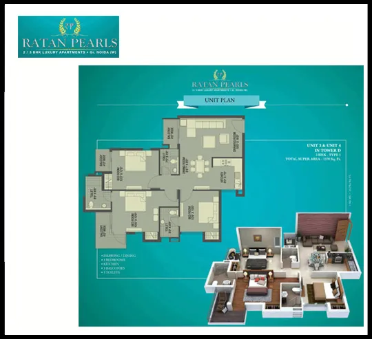 Ratan Pearls in Greater Noida West | 2BHK | 3BHK Apartments