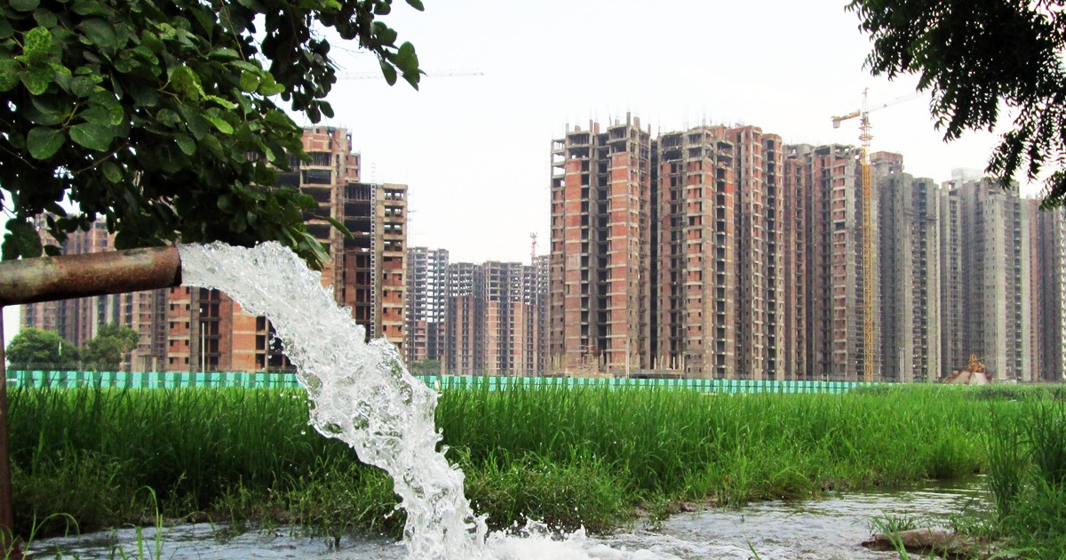 Six developers in Noida were fined ₹5 lakh apiece for illicit groundwater exploitation