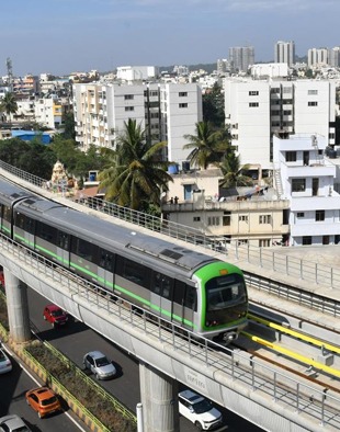 Average property values double along Bengaluru metro's 3 kilometre green line extension.